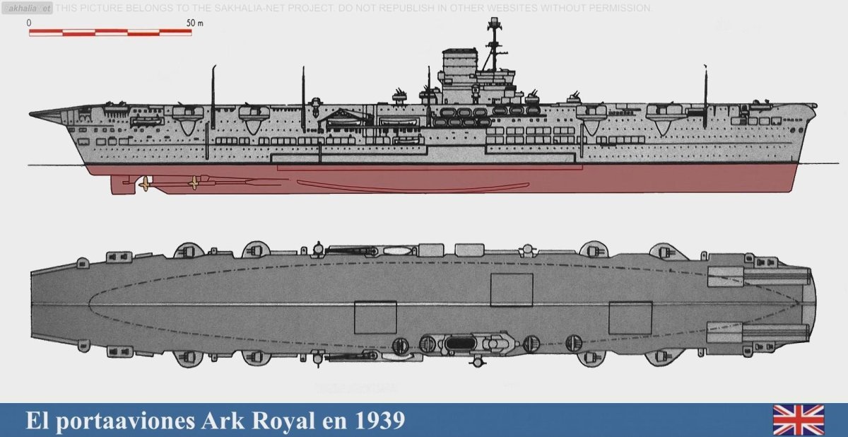 Британский авианосец АРК Ройал