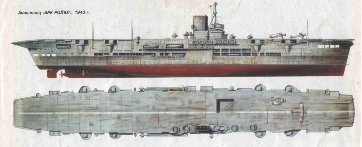 Авианосец АРК Ройал 1940