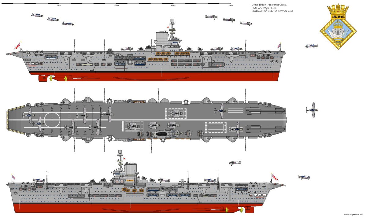 Британский авианосец АРК Ройал