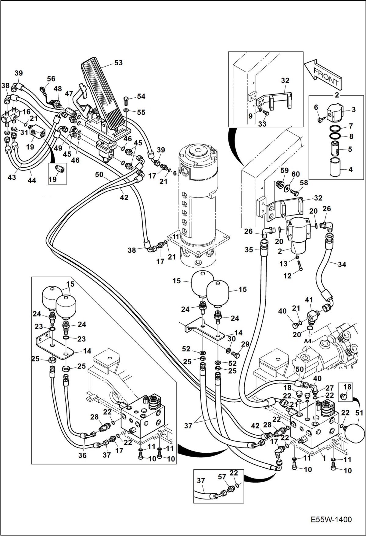 Схема гидравлики унц 060