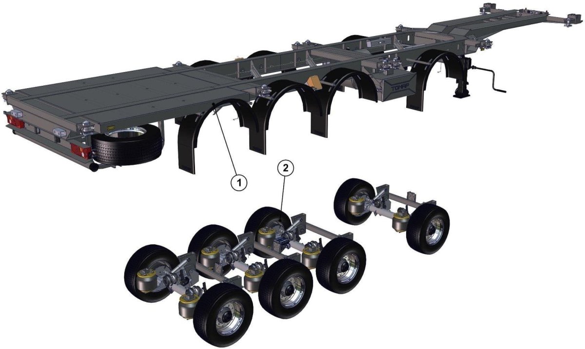 97461-2801000 Рама полуприцепа