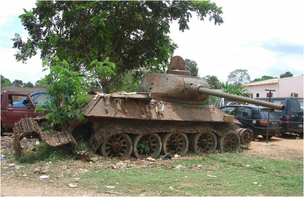 Подбитый т 34 85