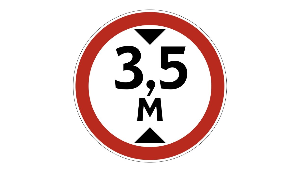 Дорожный знак 3.13 ограничение высоты