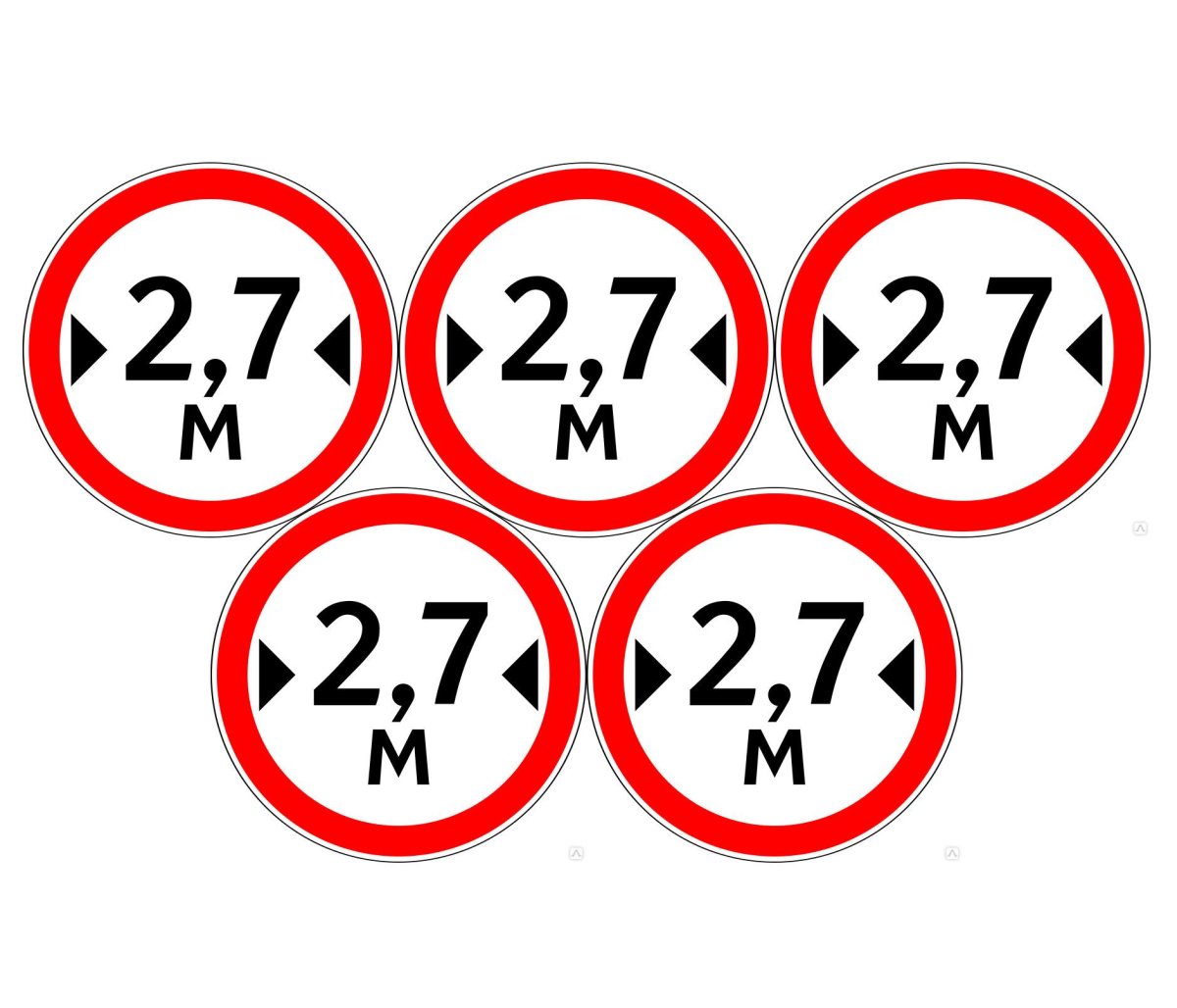 Наклейки - дорожные знаки