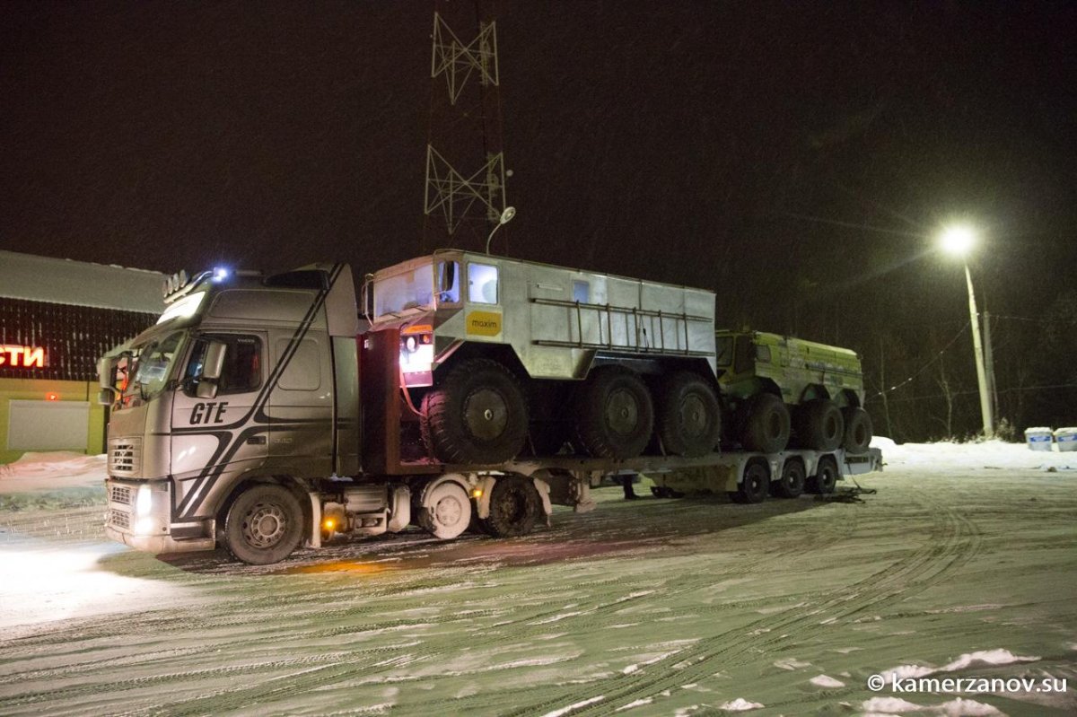 Путешествие на Северный полюс вездеход Емеля