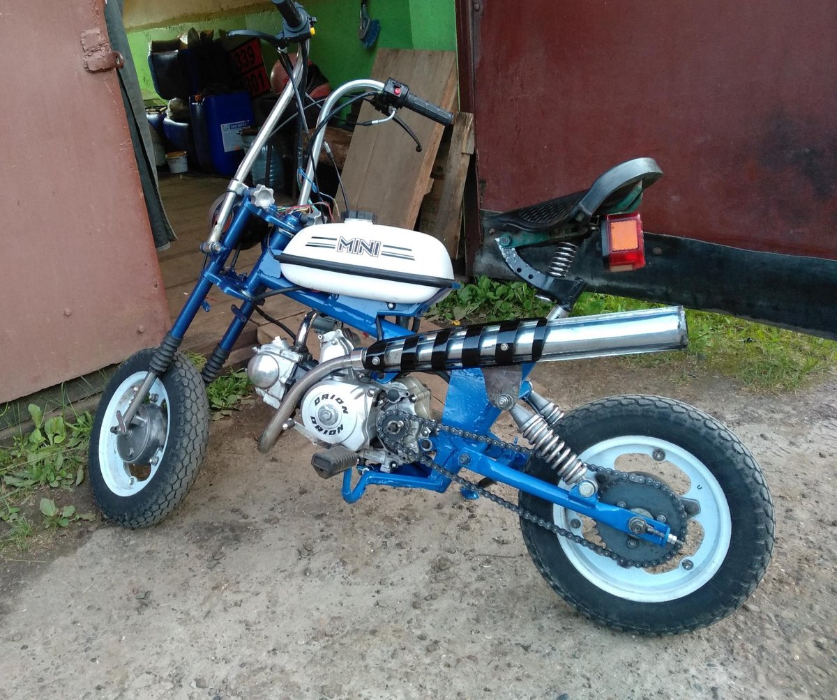 Мини мокик с двигателем Альфа