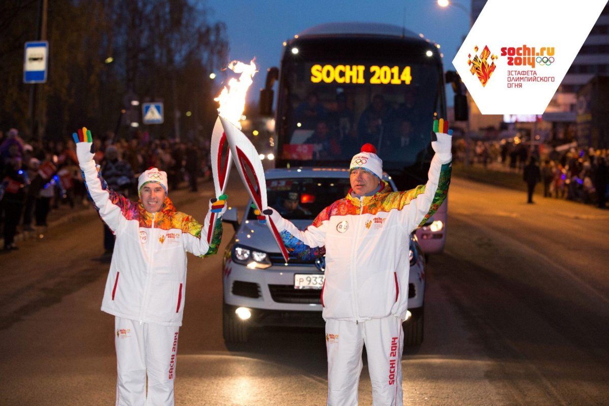 Эстафета олимпийского огня Красногорск