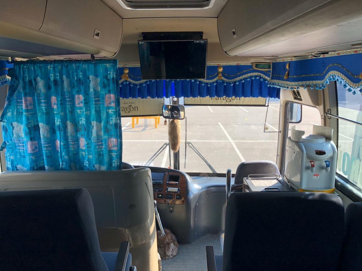 Автобус Kia Granbird расположение мест фото салона