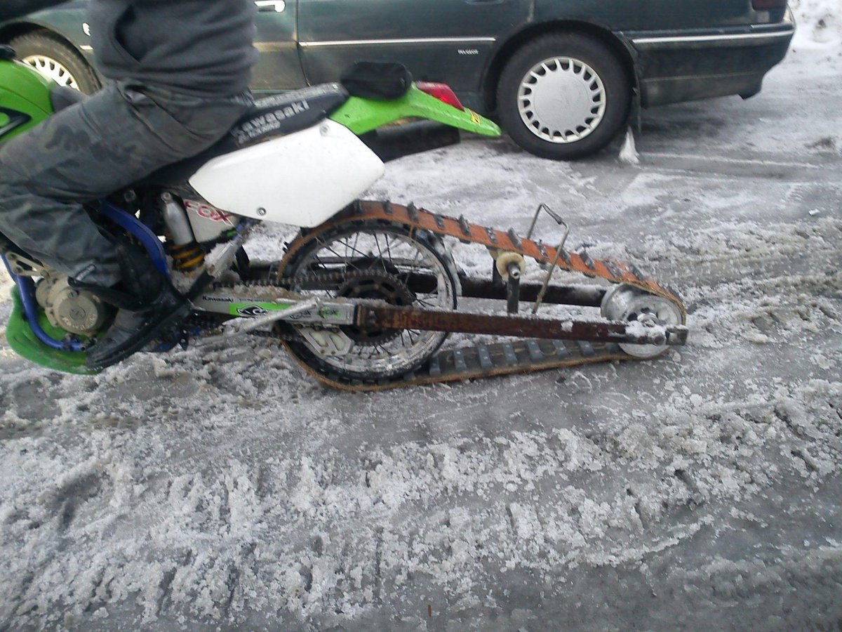 Гусеничный модуль для мотоцикла 250 кубов