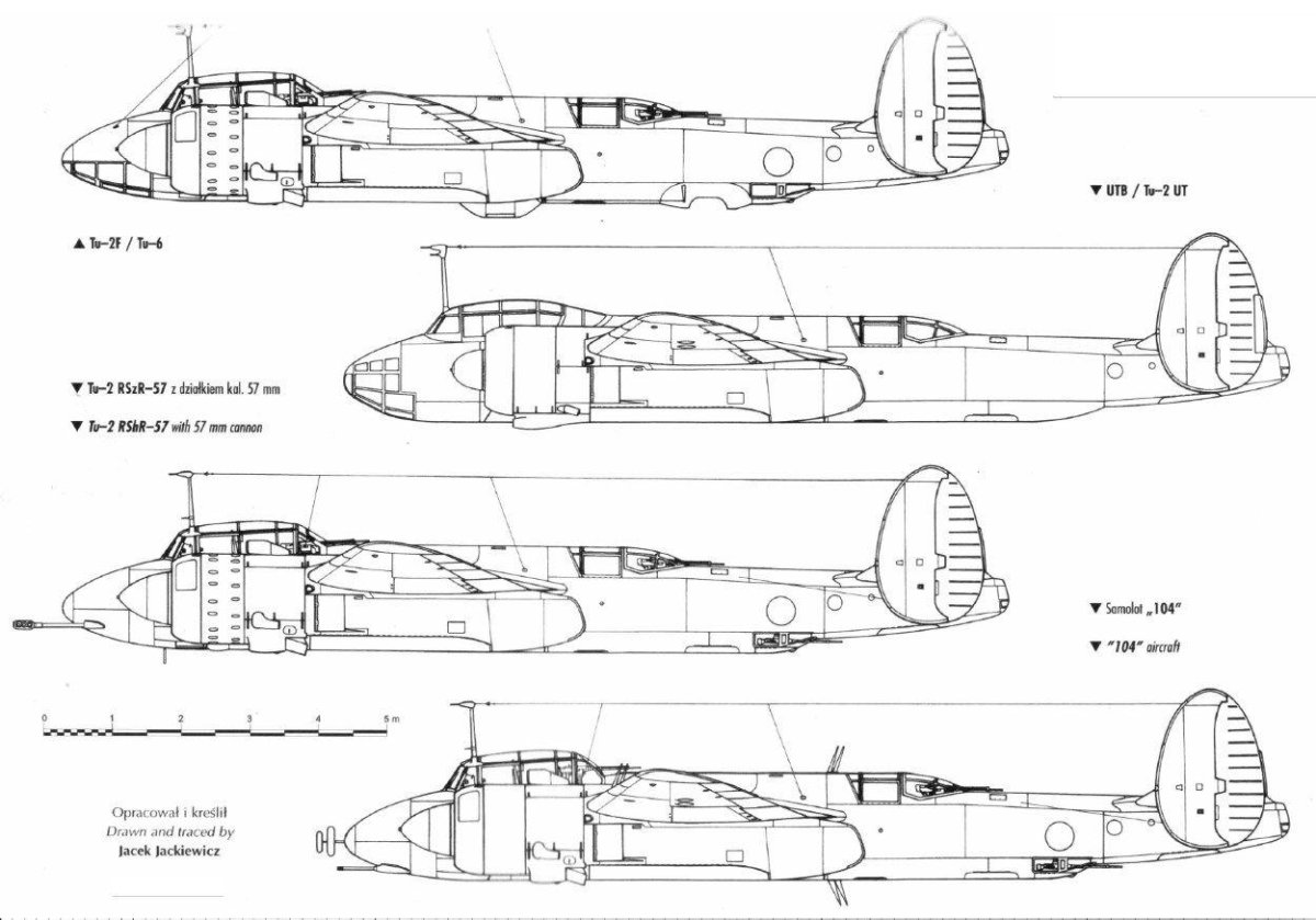 Чертежи бомбардировщик ту-2 крыло