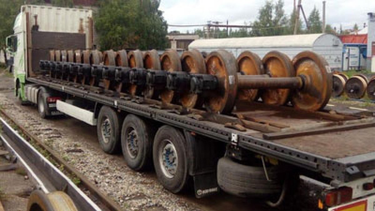 Ложемент для перевозки колесных пар РВ 1610