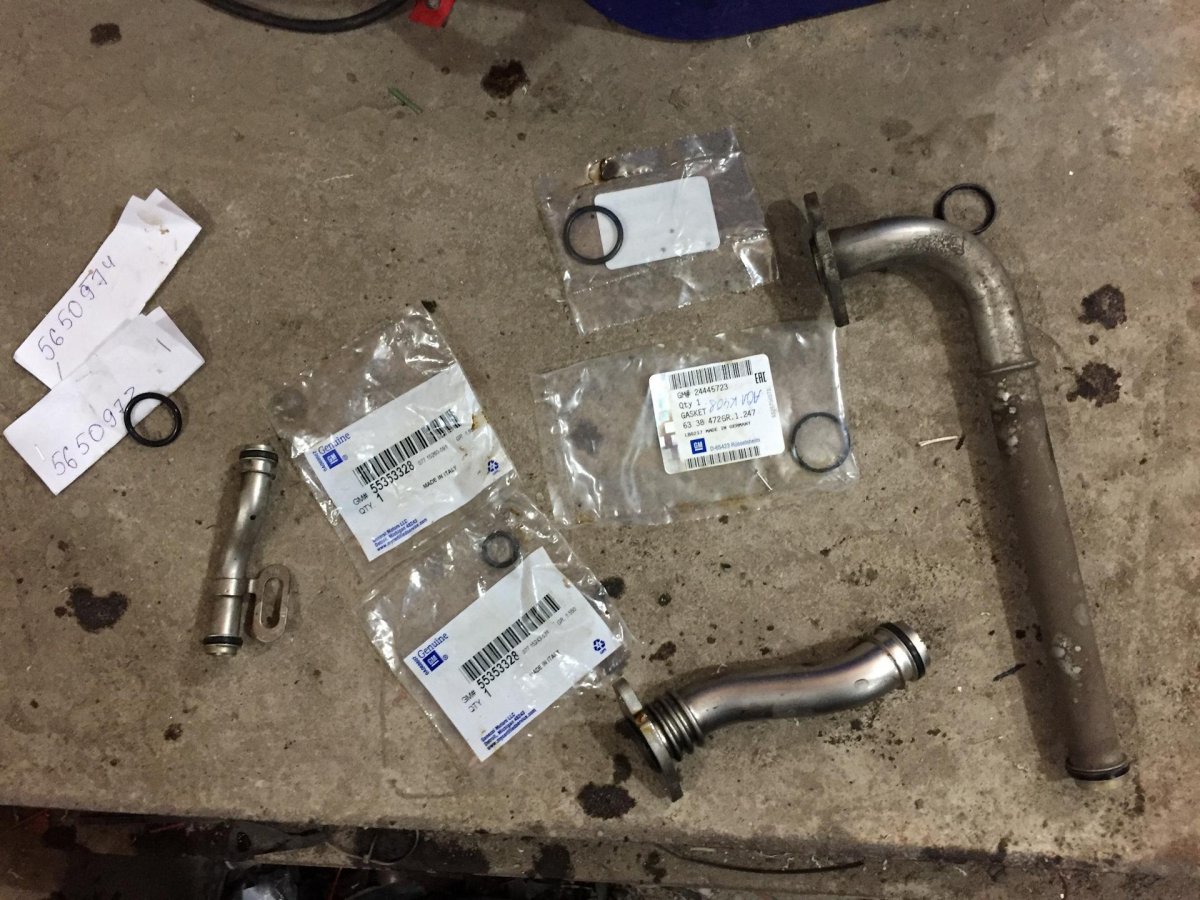 Трубка теплообменника Aveo 1.4