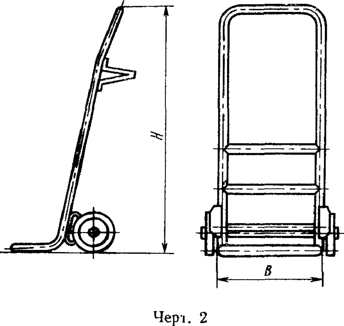 Тележка ручная двухколесная Tor HT 300