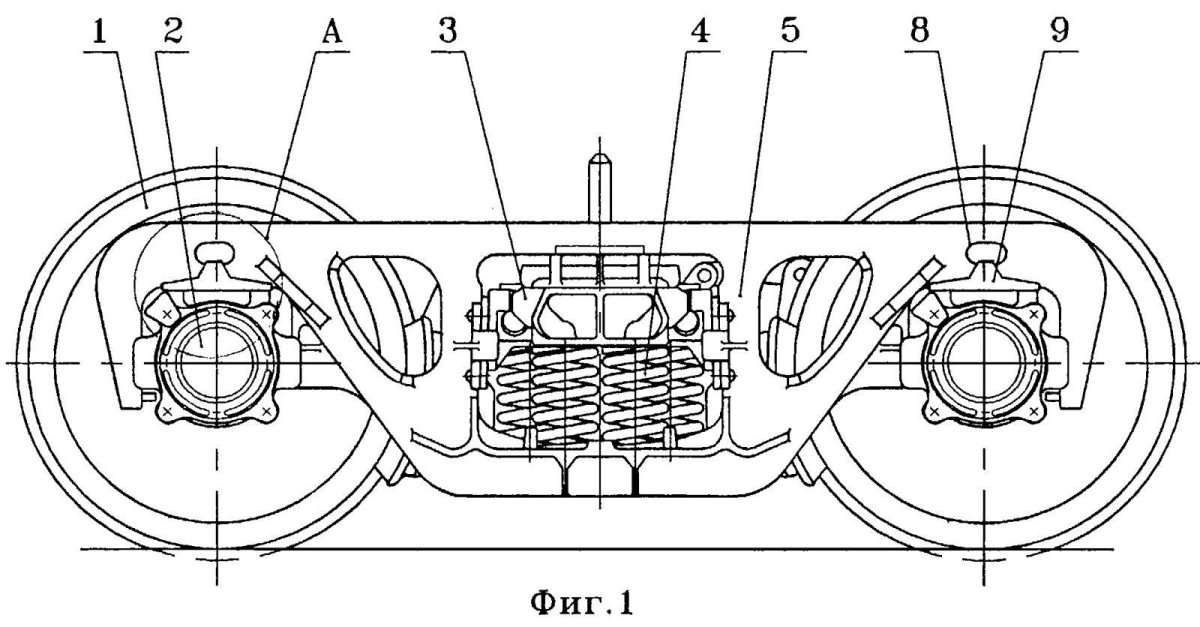 Тележка грузового вагона 18-100 чертеж