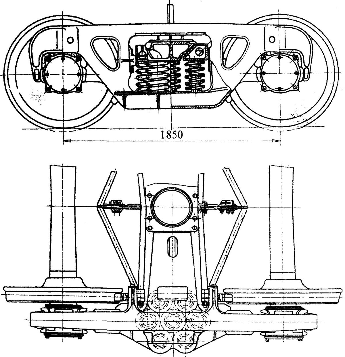 Тележка 18 100 грузового вагона