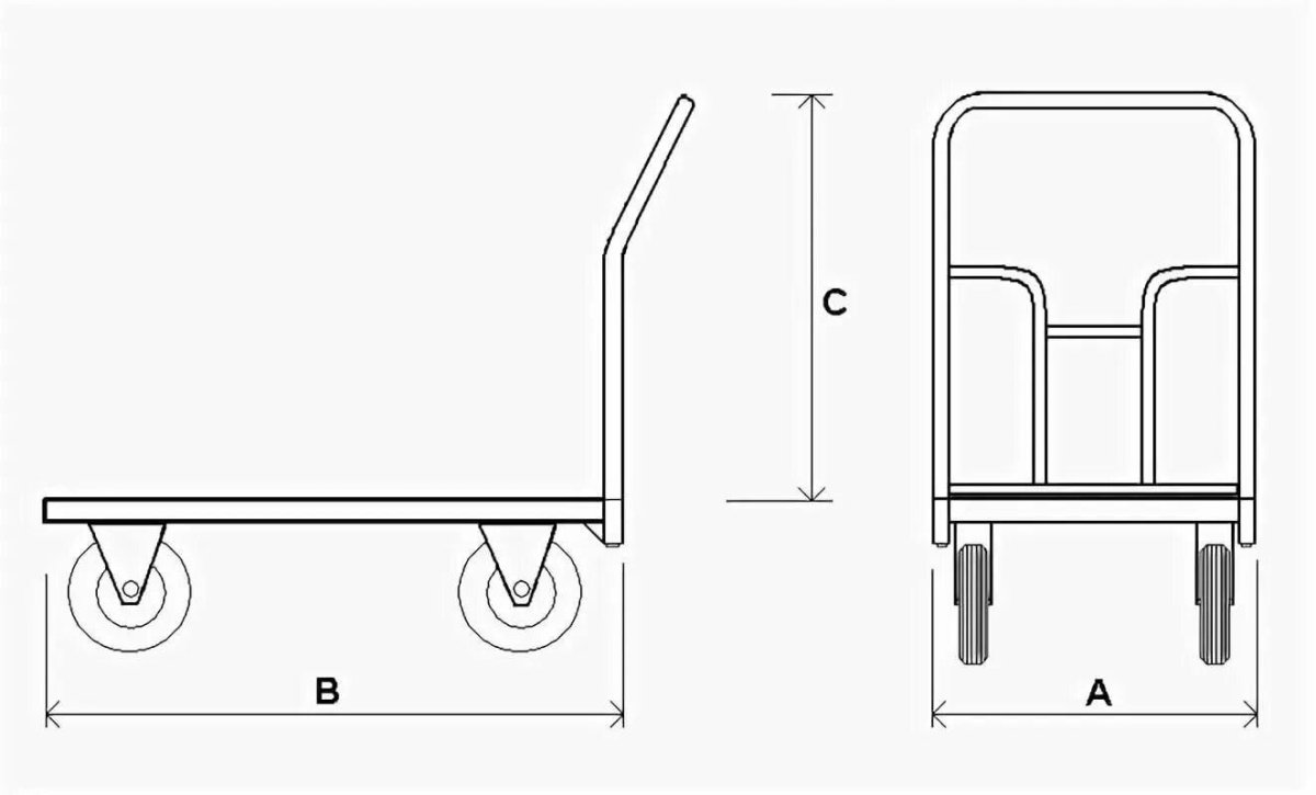 Тележка платформенная ТПР-7