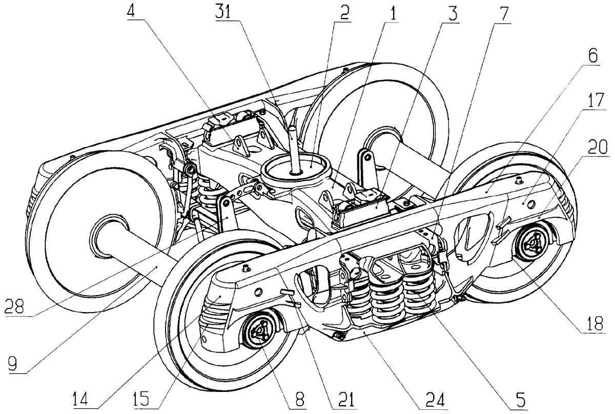 Тележка грузового вагона чертеж