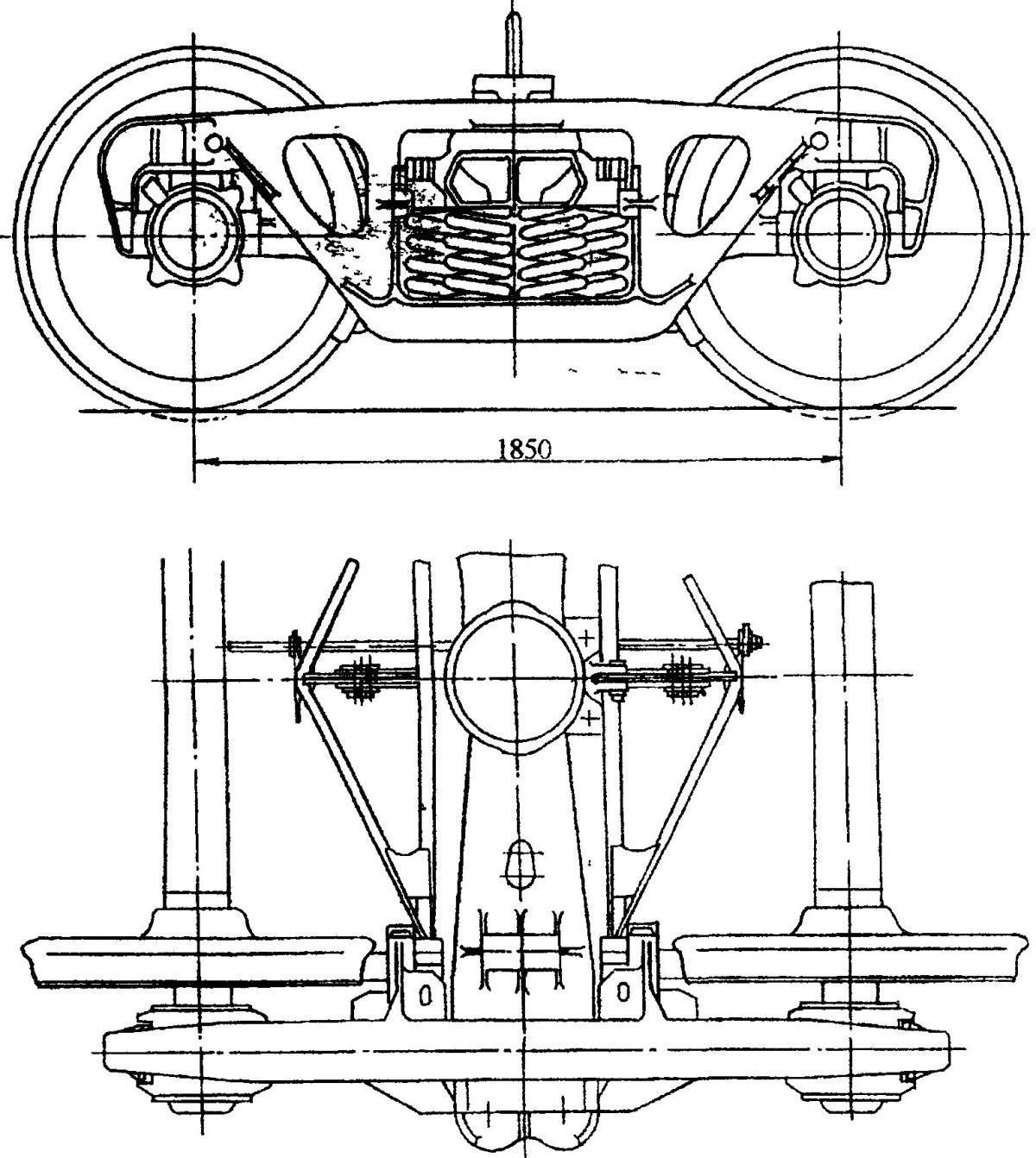 Тележка 18 100 грузового вагона