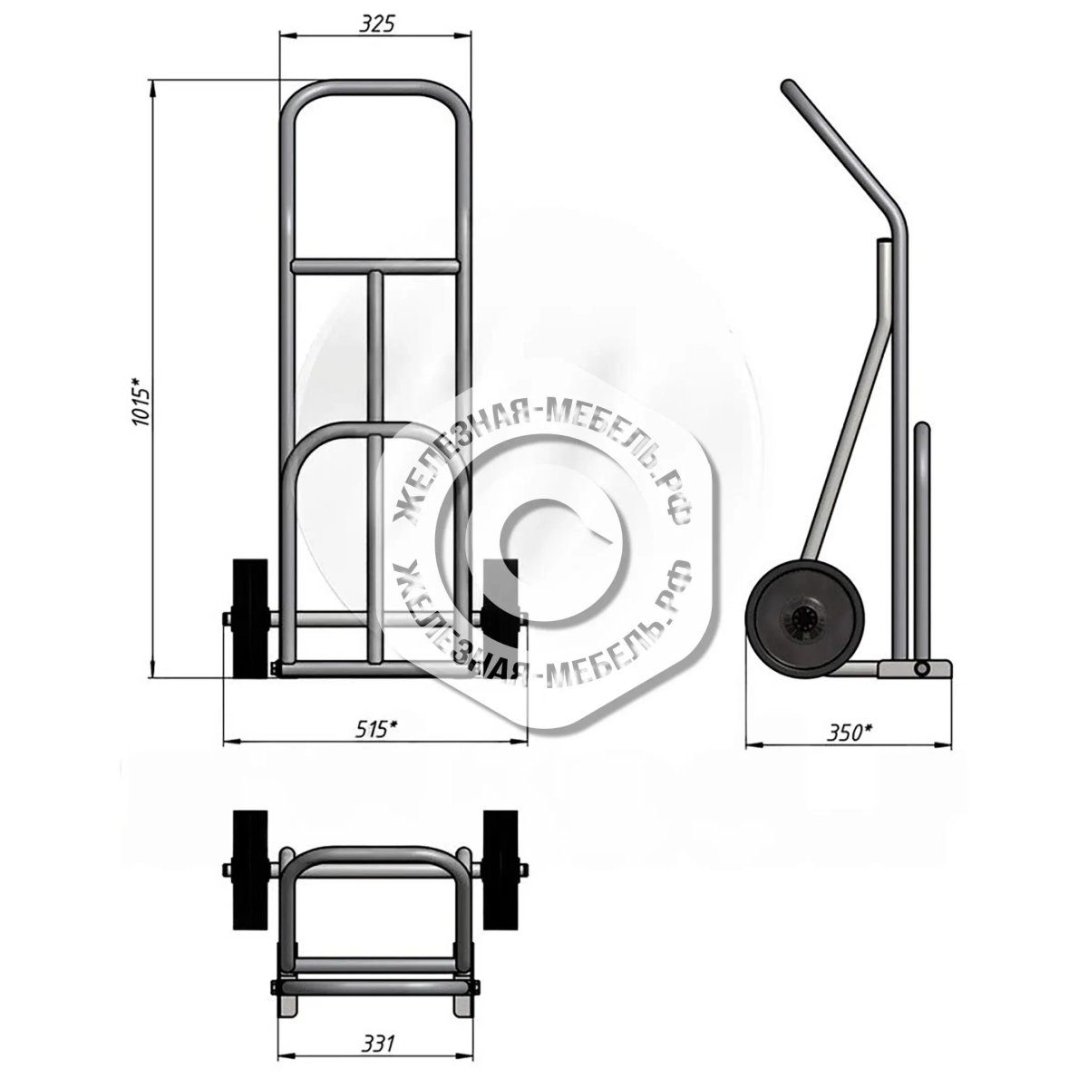 Тележка rusklad грузовая КГМ 200