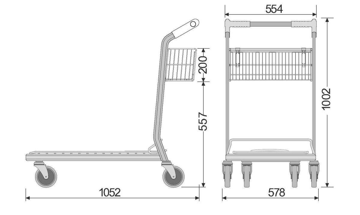 Тележка грузовая Shols с1 0145-150