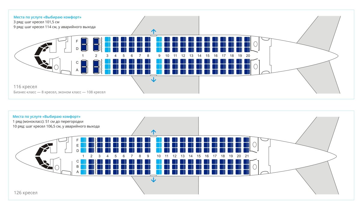 Боинг 737-500 салон