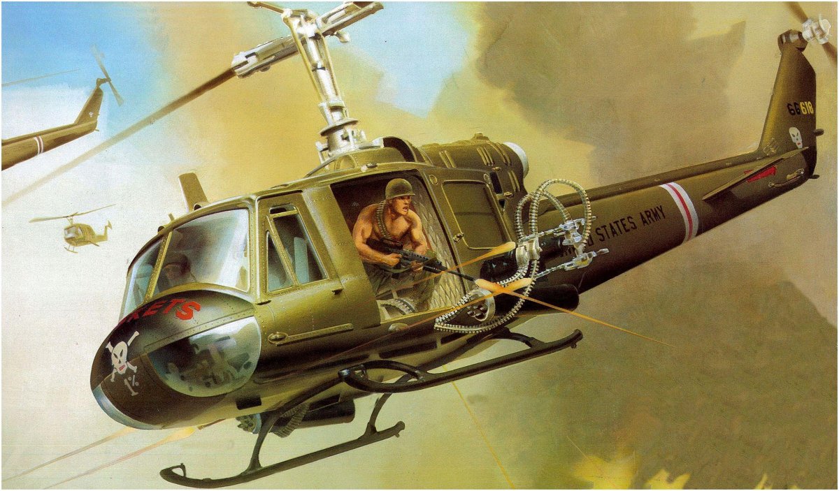 Вертолет uh-1b "Huey"