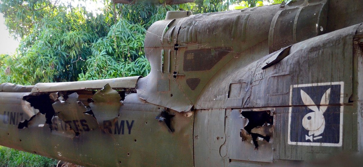 Сбитый uh-1h во Вьетнаме
