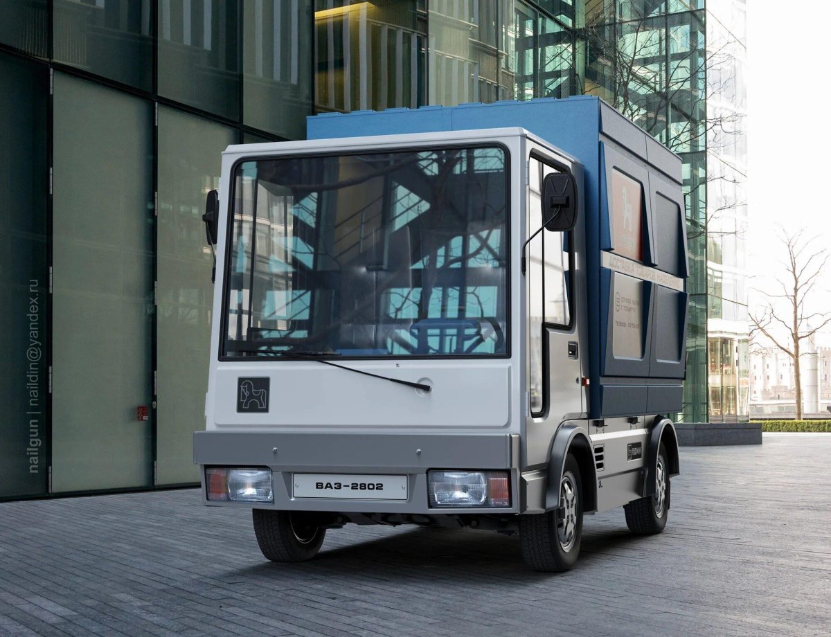 ВАЗ-2802 электромобиль салон