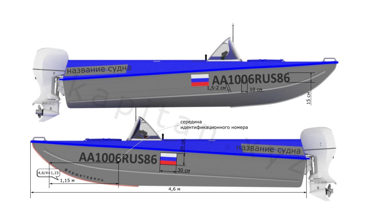 Номер на лодку