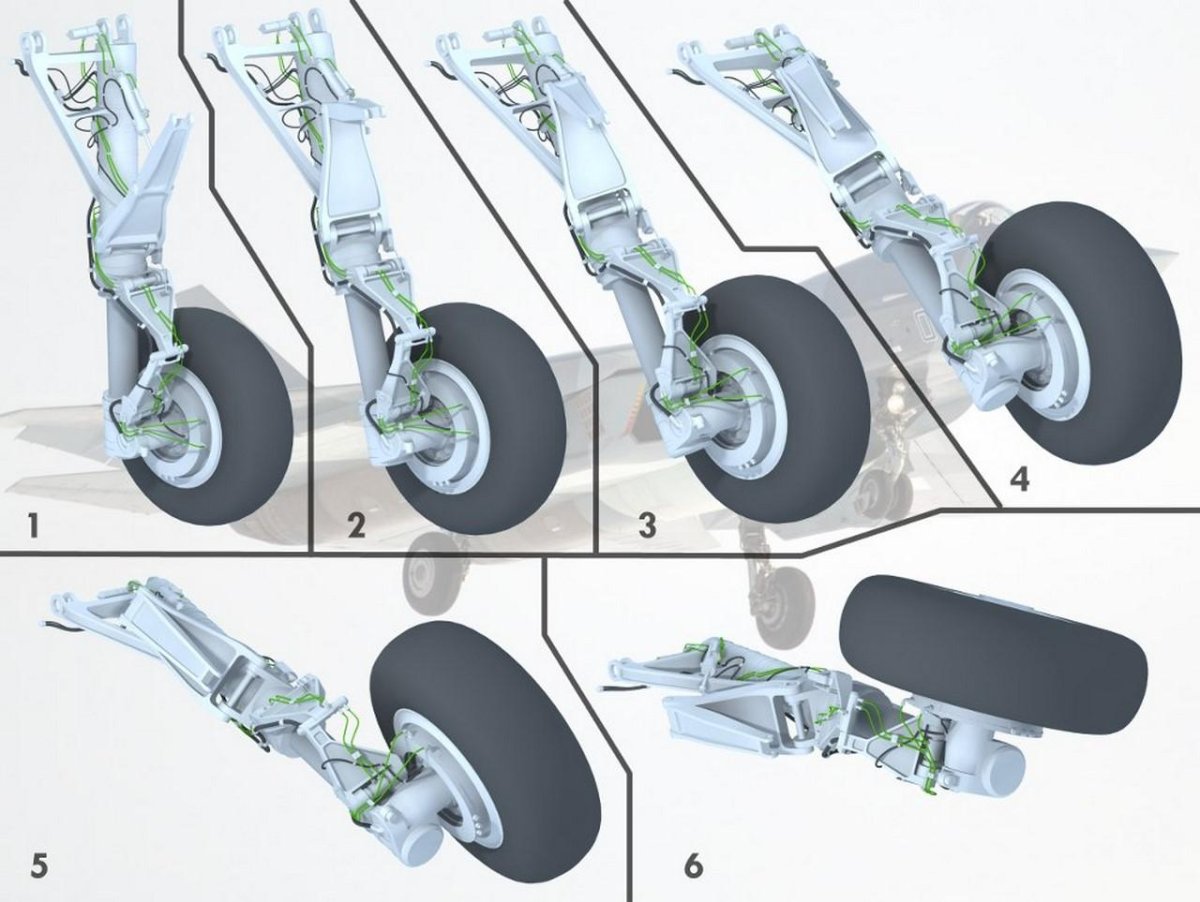Су 27 передняя стойка шасси