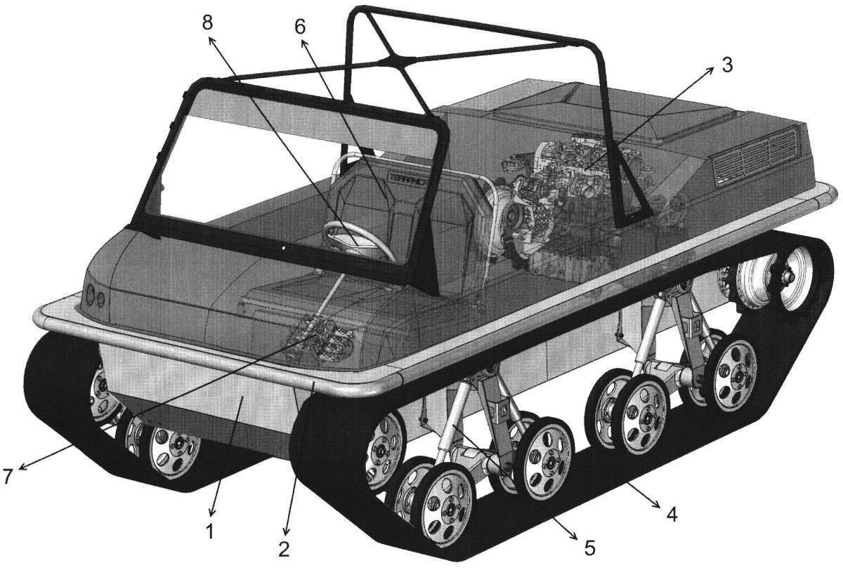 Гусеничный вездеход Юкон чертежи