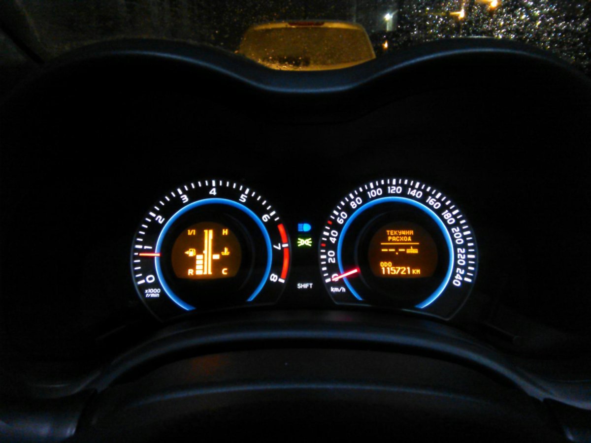 Пересвет Тойота Королла 150