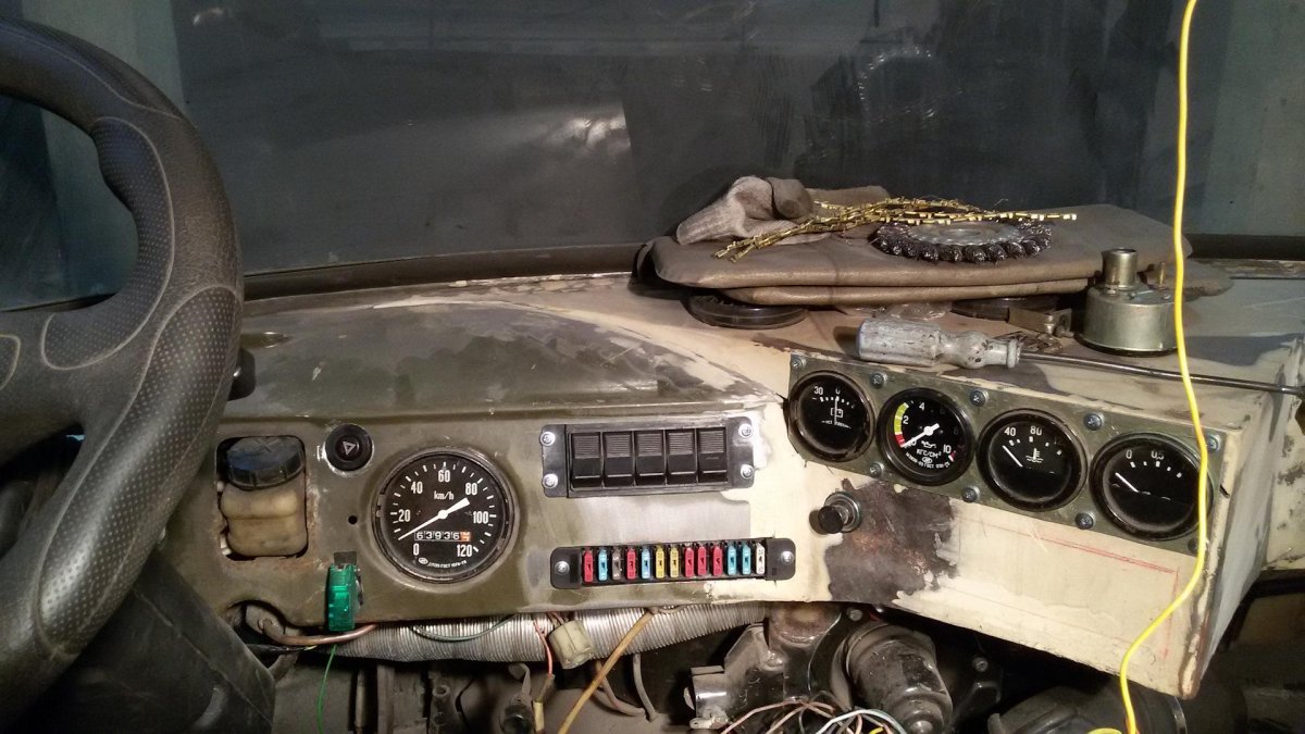 УАЗ 452 панель приборов проводка