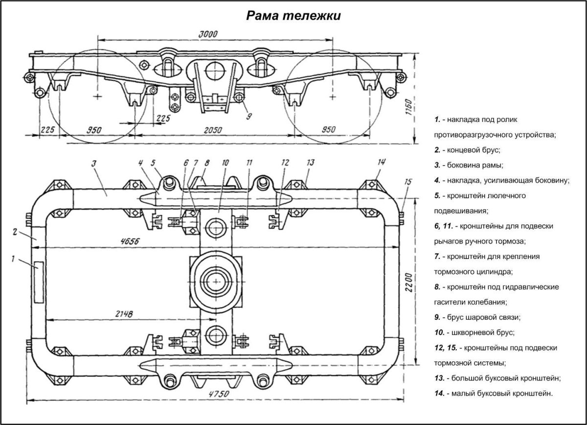 Рама тележки вл80с