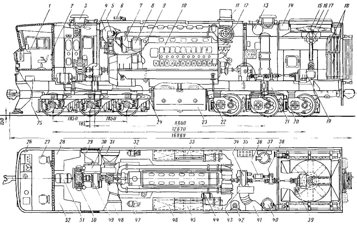 Кузов тепловоза 2тэ10