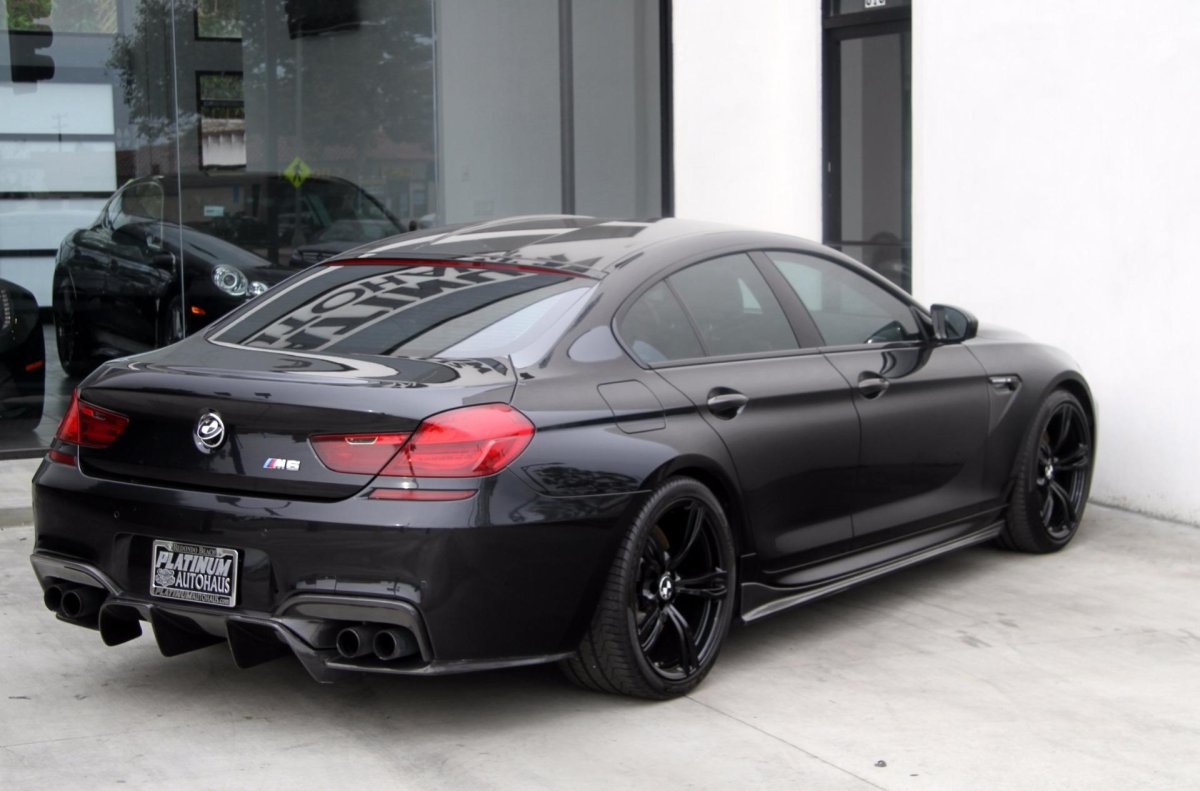 BMW m6 Gran Coupe Black Matte