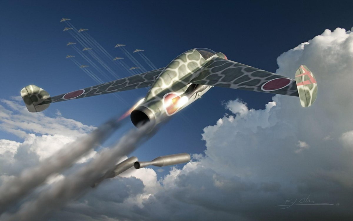 Японский реактивный истребитель вторая мировая