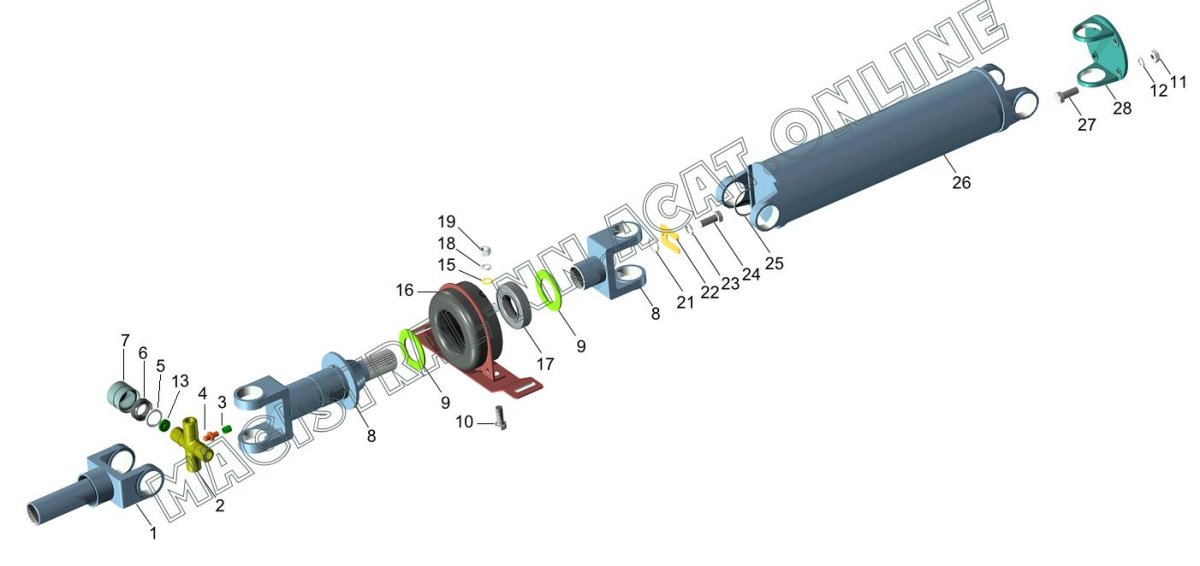 Болт вилки кардана Газель 3302