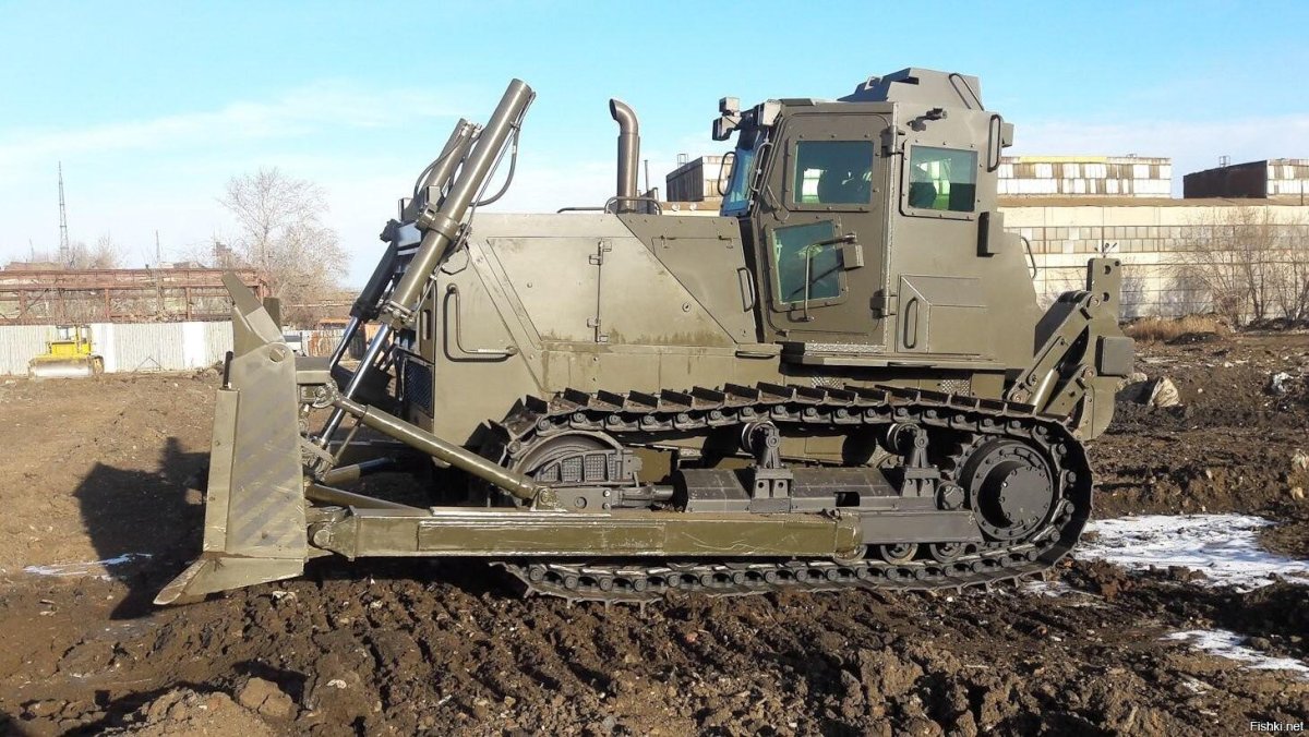 Бронированный бульдозер б12 м2