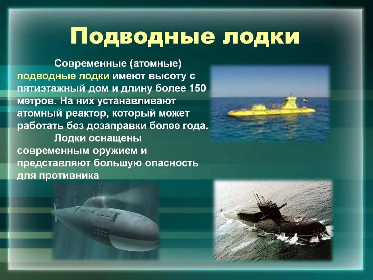 Подводная лодка для презентации