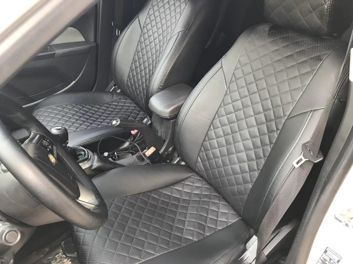 Чехлы ромб экокожа Шевроле Лачетти