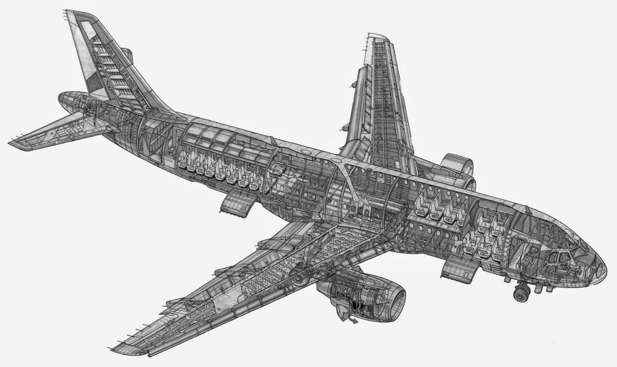 Компоновочная схема Airbus 320
