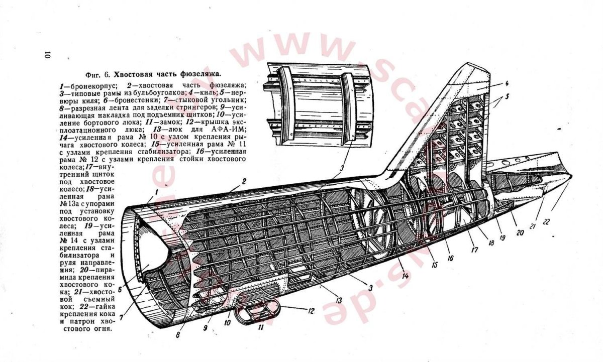 Конструкционно силовая схема фюзеляжа