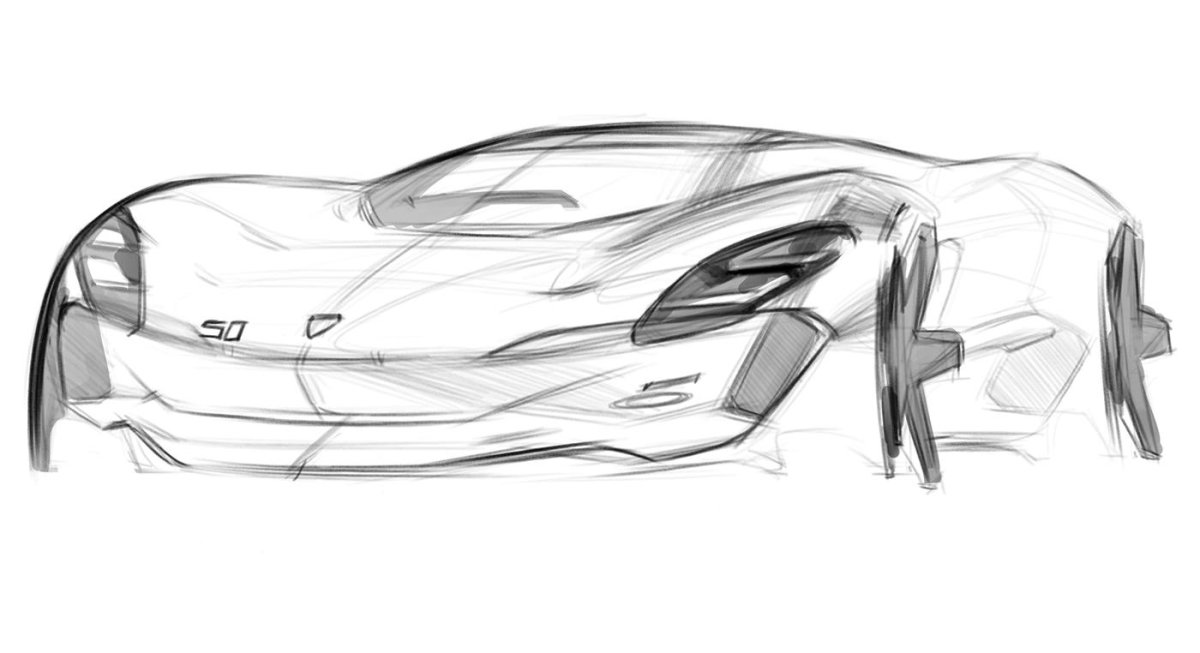 Скетч Порше