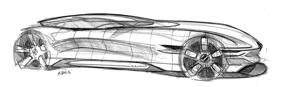 Эскиз автомобиля будущего