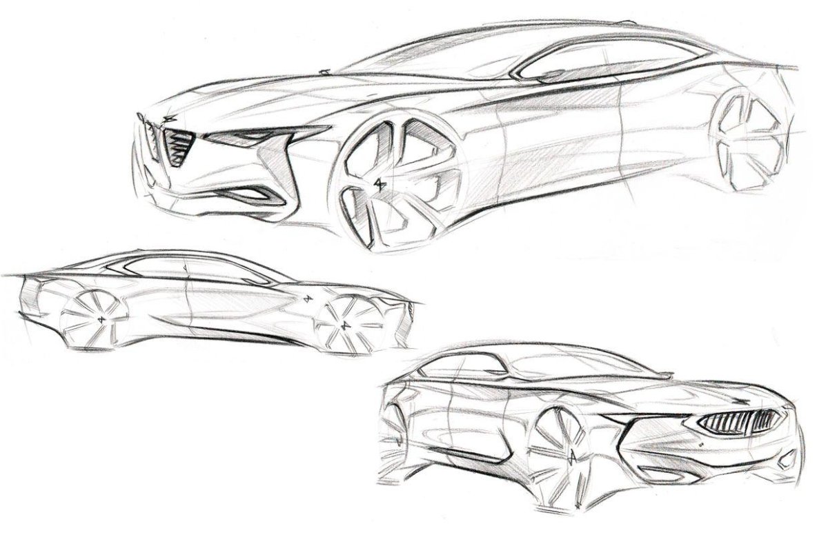 Дизайнерские эскизы автомобилей