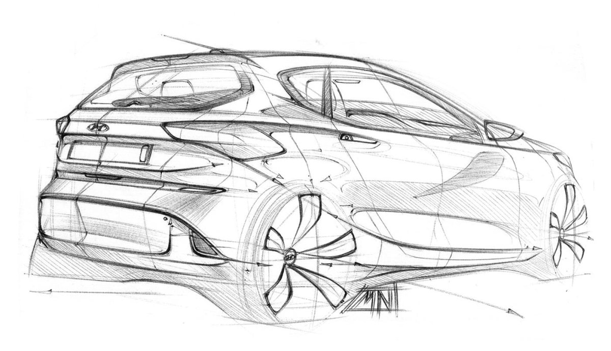 Дизайнерские рисунки автомобилей