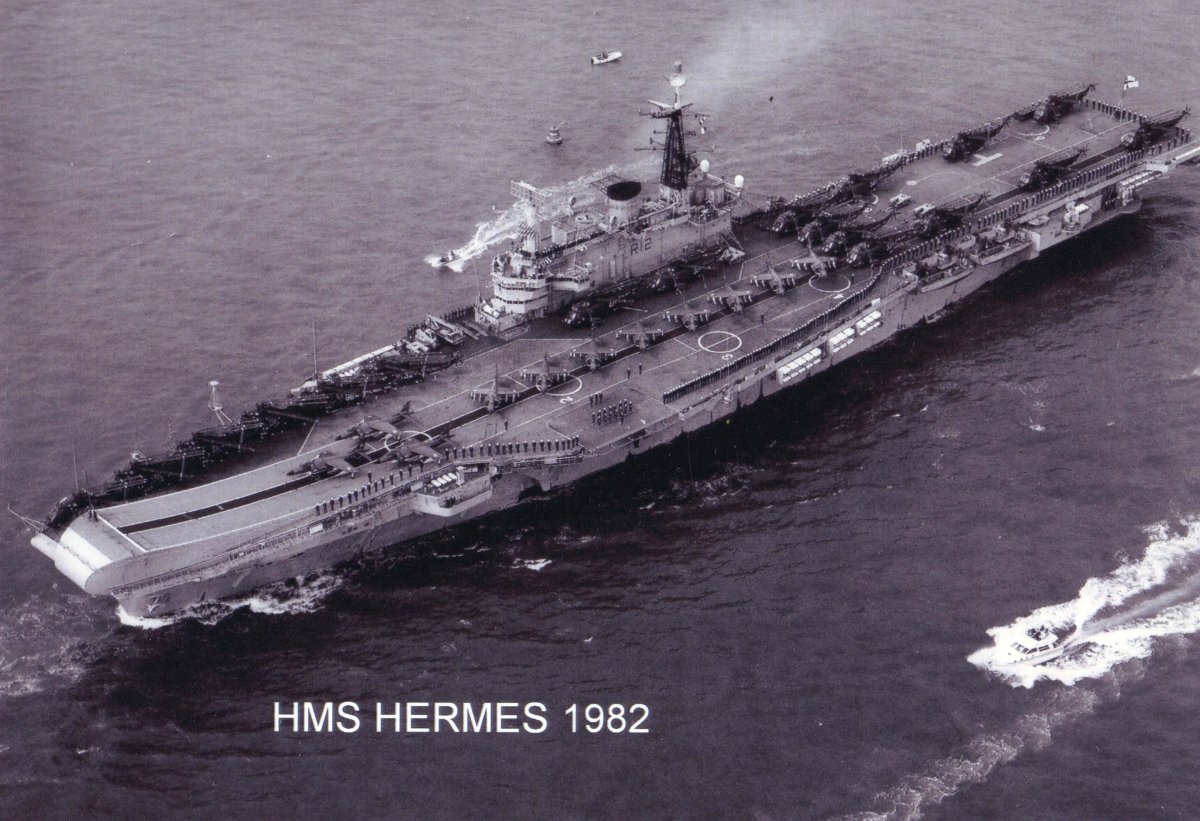 Авианосец Гермес 1982