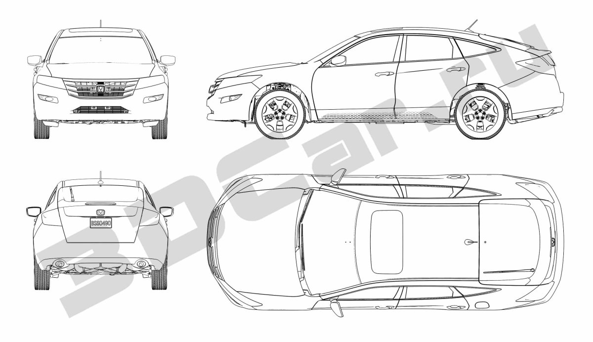 Чертежи Хонда Аккорд 6