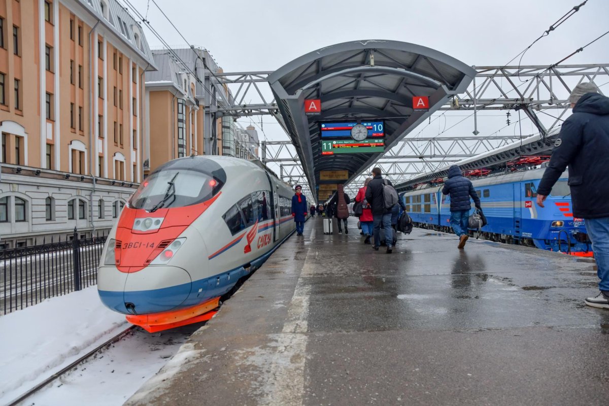 Московский вокзал Санкт-Петербург Сапсан